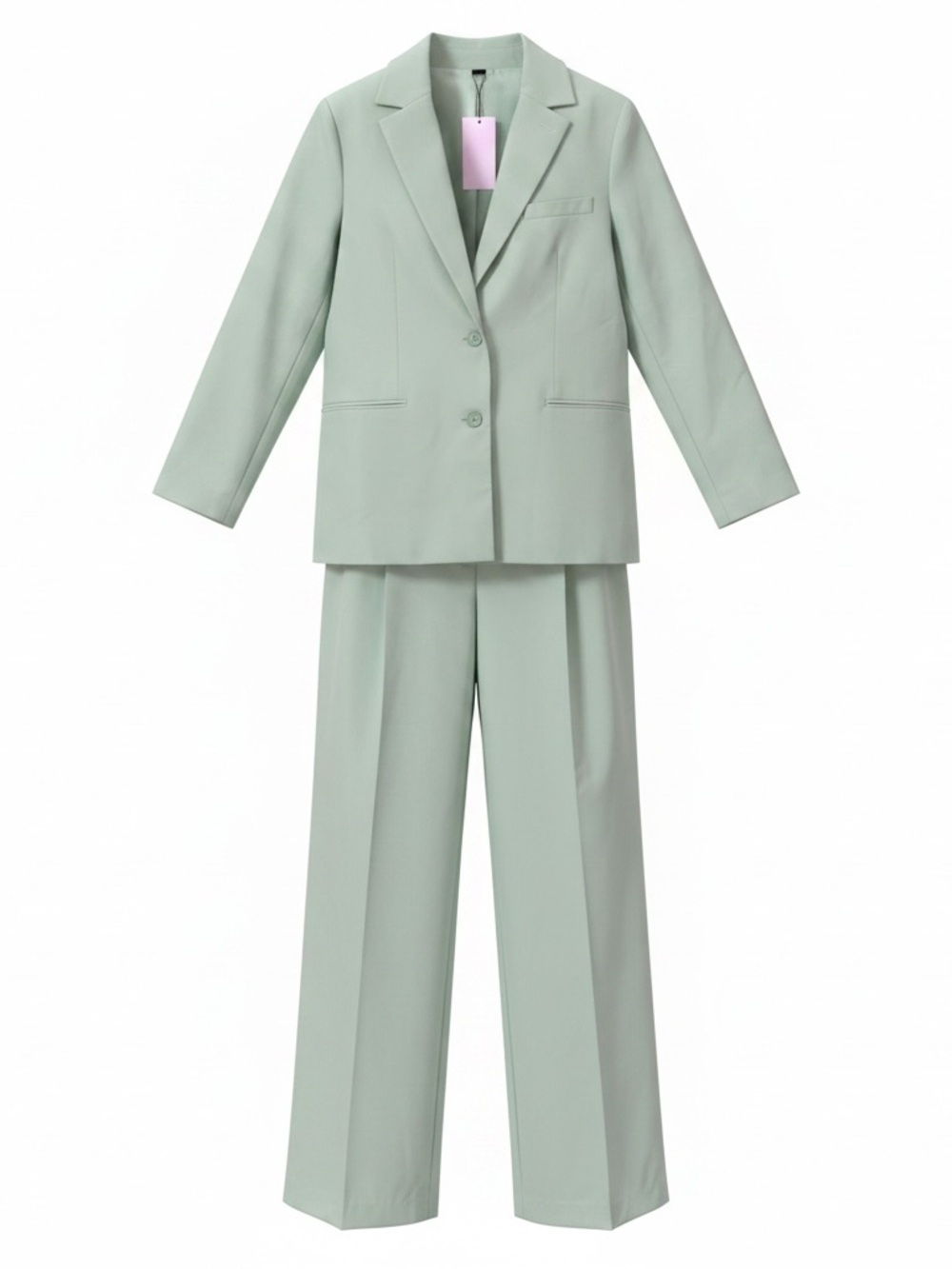 H&M  Apple Green Tailored Blazer and Matching Trousers.